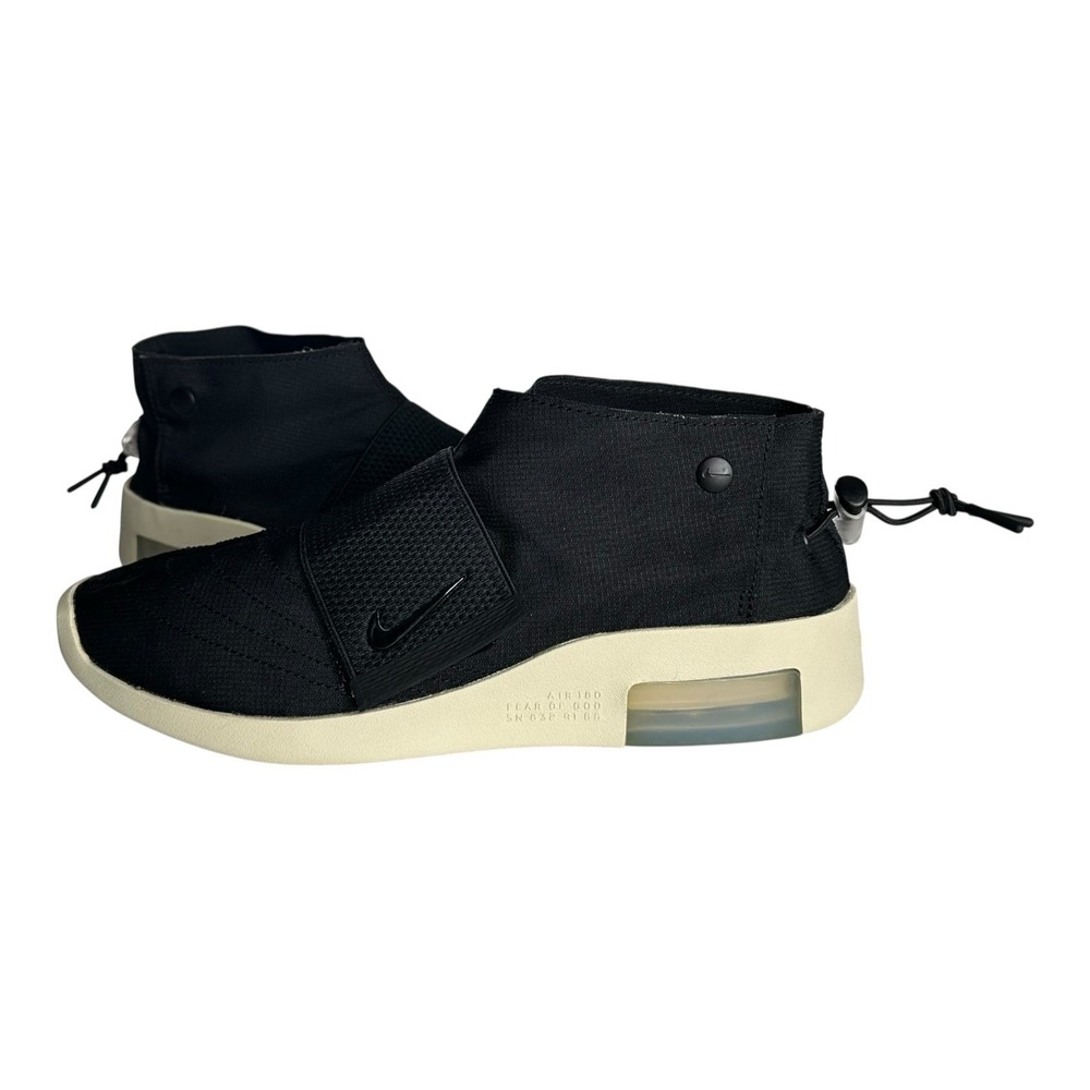 Nike Air Fear Of God Moc Black Casual Shoes Men's Size 8 Women's 8.5 AT8086-002‎